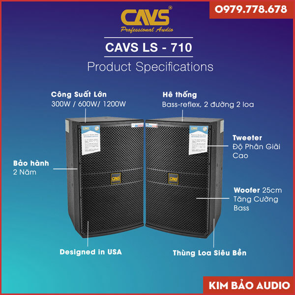 Loa Full CAVS LS 710 (Thông số)
