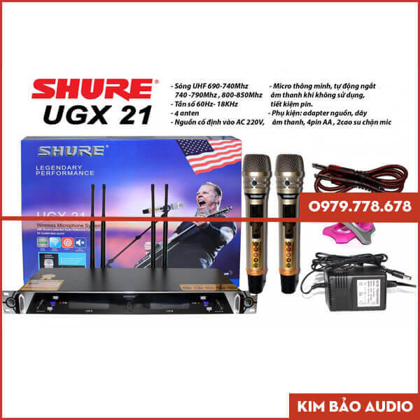 Micro Karaoke không dây Shure UGX21