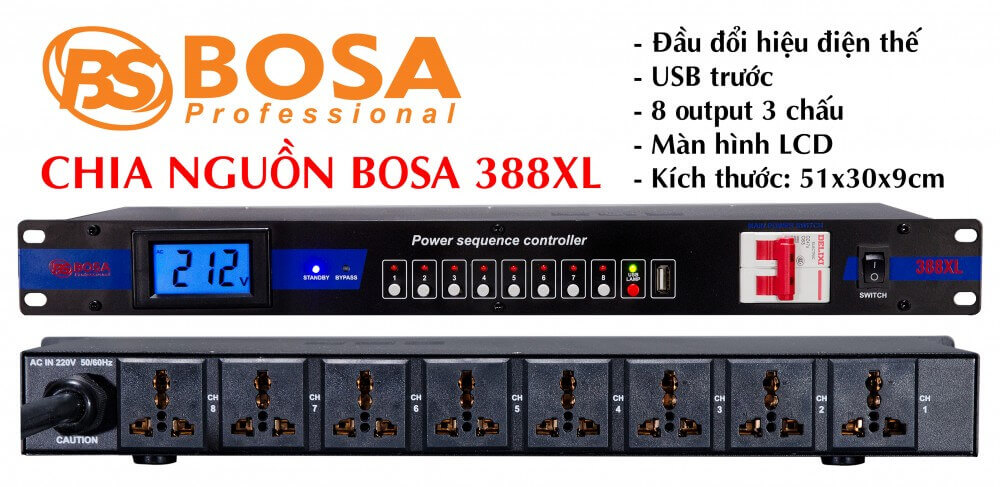 Bộ chia nguồn Bosa 388XL