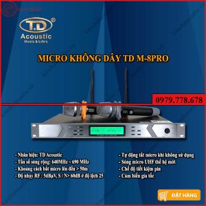 Micro Không Dây TD Acoustic M8 Pro