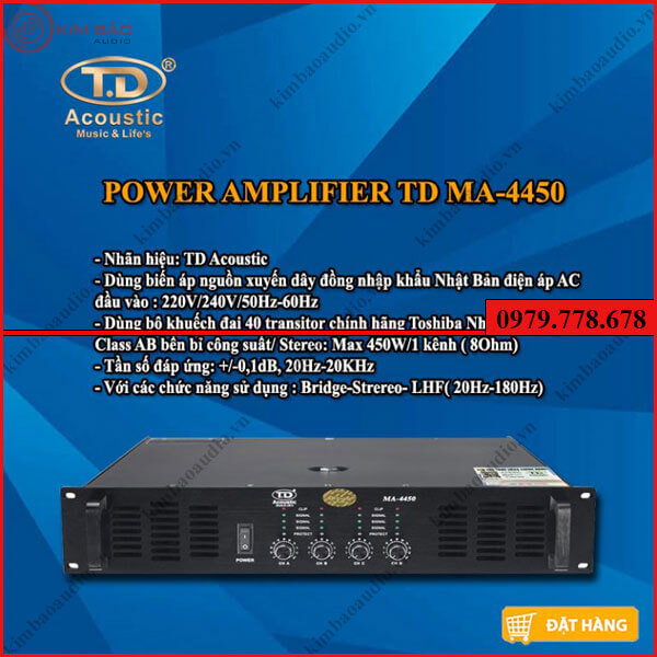 Cục Đẩy TD Acoustic TD MA 4450