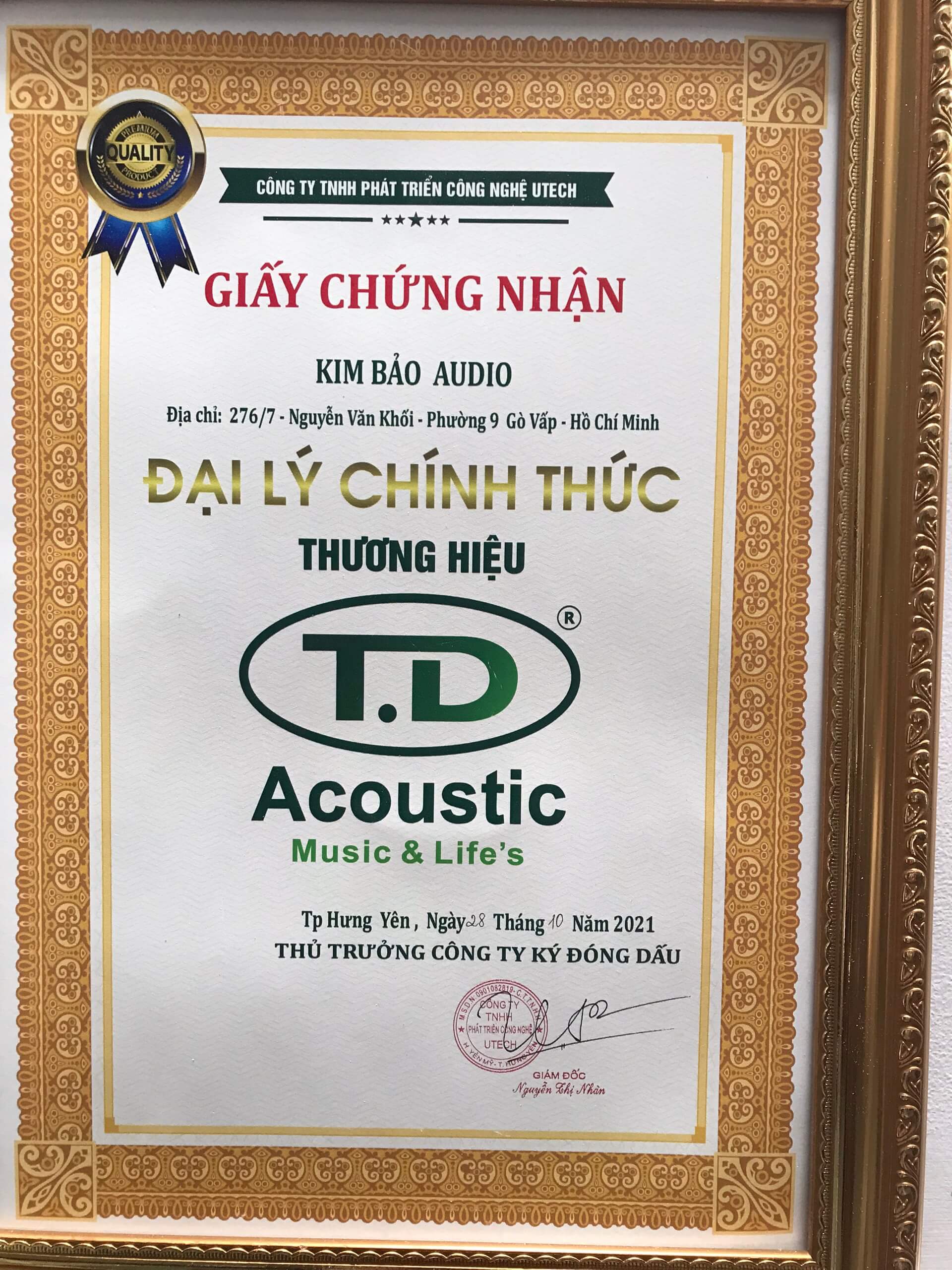 Kim Bảo Audio - Đại lý phân phối chính thức TD Acoustic