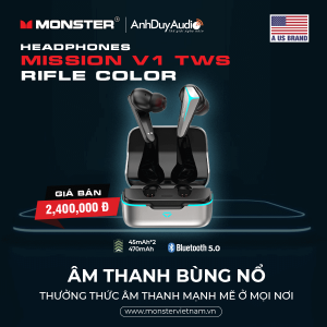 Tai nghe Bluetooth Monster Mission V1 TWS