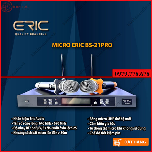 Micro Không Dây Eric BS21 Pro